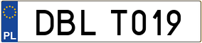 Trailer License Plate